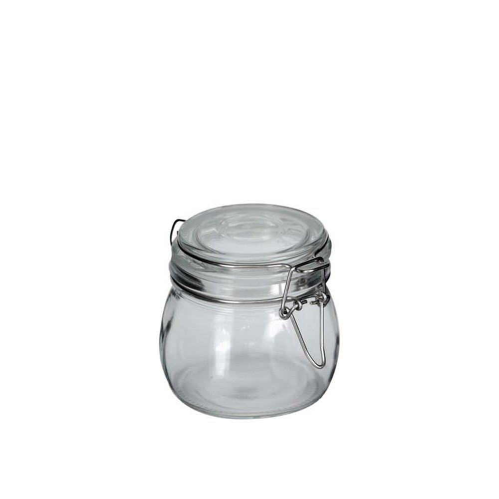 Pote Vidro 500mL Fechamento Hermético Incolor Tuut