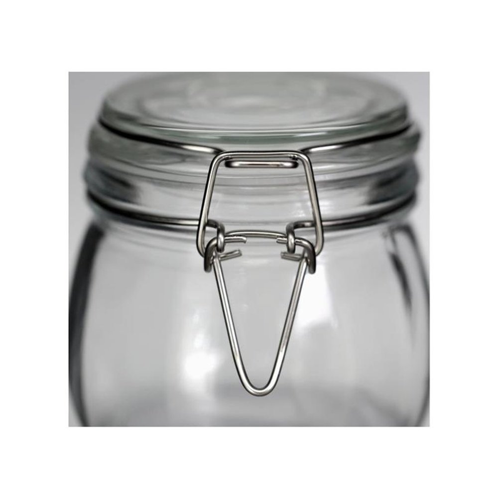 Pote Vidro 500mL Fechamento Hermético Incolor Tuut