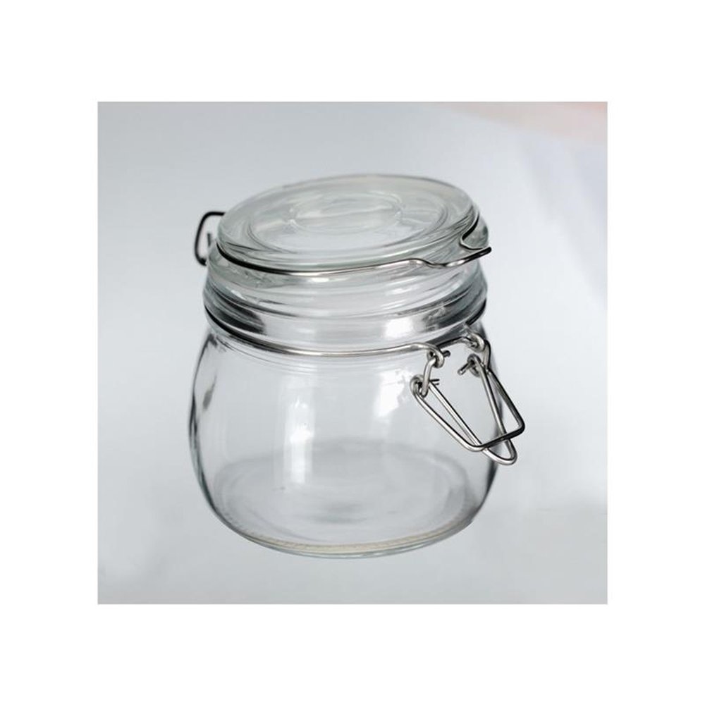 Pote Vidro 500mL Fechamento Hermético Incolor Tuut