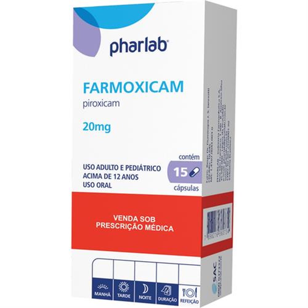 Farmoxicam 20Mg Com 15 Capsula - PHARLAB