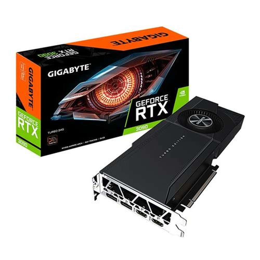 Placa De Vídeo Gigabyte Rtx 3090 Turbo 24G Gddr6x 384 Bit