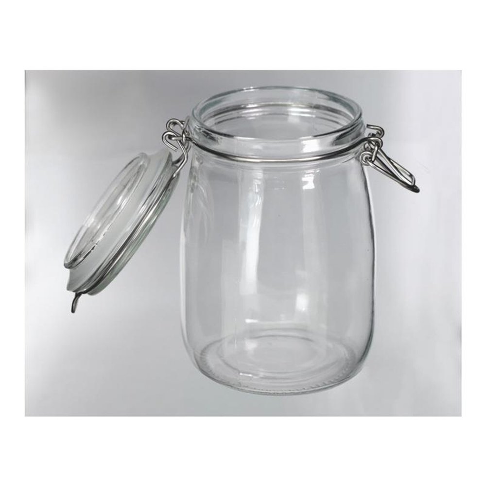 Pote Vidro 1,0L Fechamento Hermético Incolor Tuut