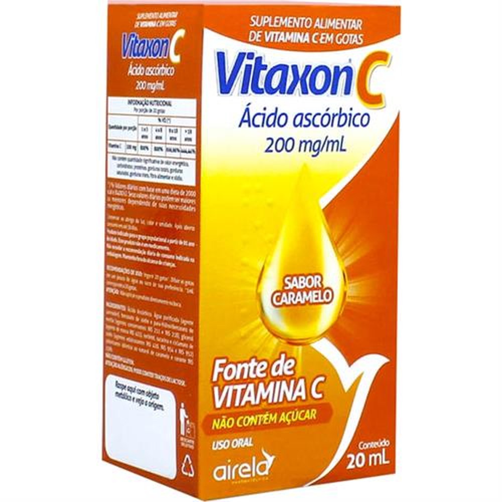 Vitaxon C 200Mg-Ml Sabor Caramelo 20Ml - AIRELA