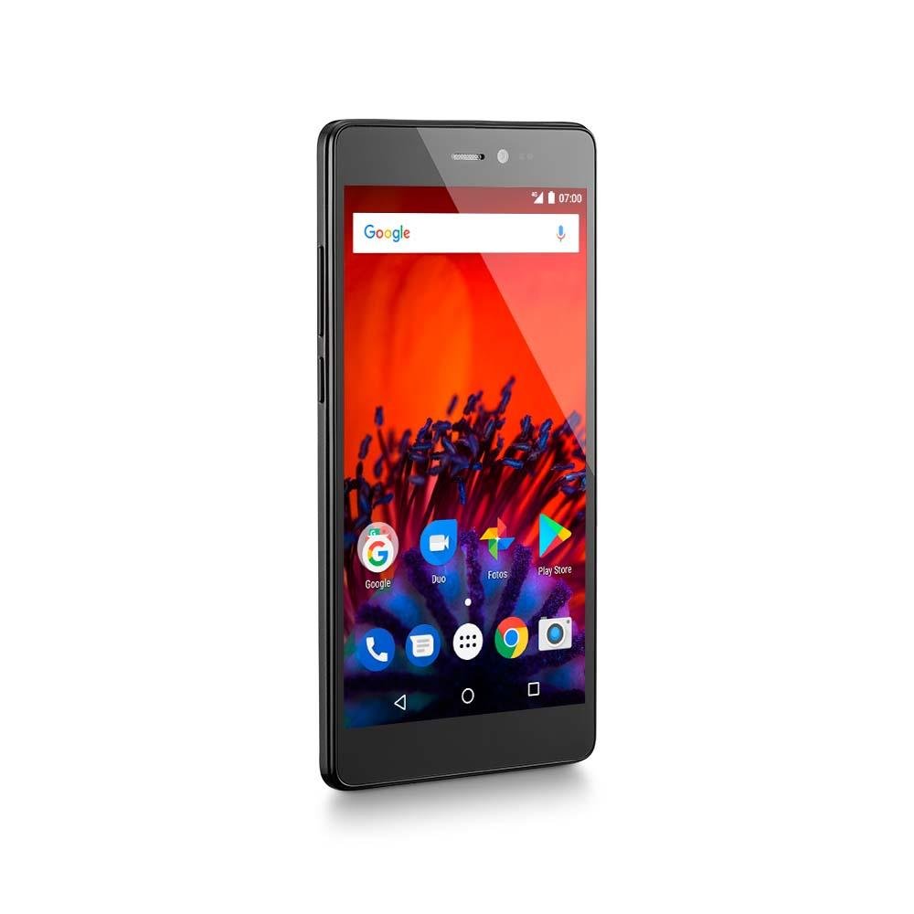 Smartphone Ms60F 4G Tela 5,5 Sensor De Impressão Digital 1Gb Ram Dual Chip Android 7 Multilaser Preto/Prata - P9055