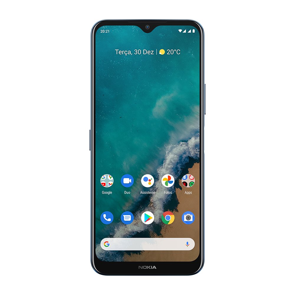 Celular Smartphone Nokia G50 5G 128GB 4GB RAM Tela 6,82 Pol. Câmera Tripla com IA Lentes Ultra-Wide Azul - NK046