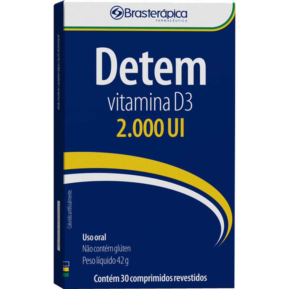 Detem 2000 Ui Com 30 Comprimido Revestido - BRASTERAPICA