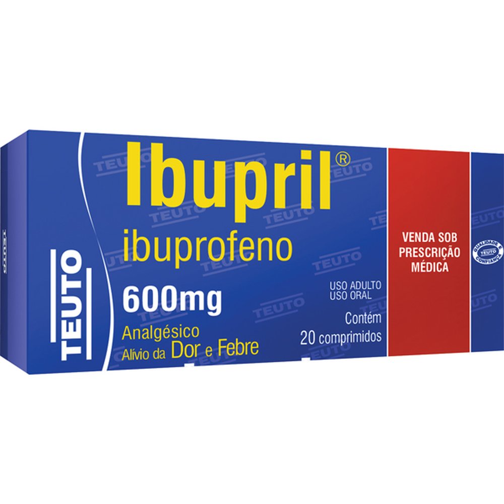 Ibupril 600Mg Com 20 Comprimido - TEUTO
