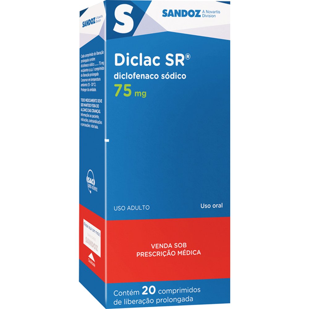 Diclac Sr 75 Mg Com 20 Comprimido - SANDOZ