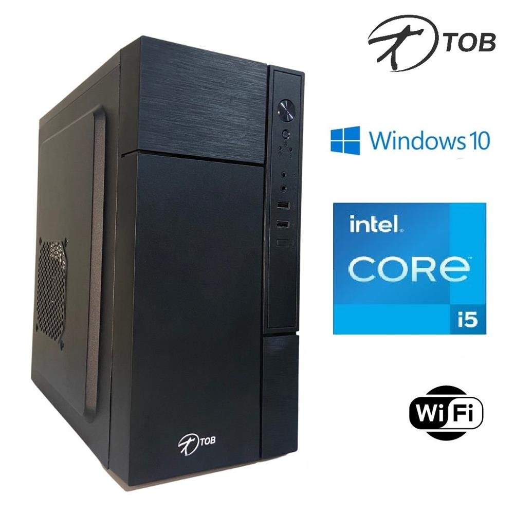 Computador TOB Intel Core I5 com Wi-Fi SSD 480GB Memória 16GB Windows 10 Pro Trial Desktop CPU