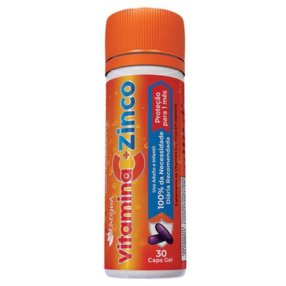 Vitamina C - Zinco 45-7Mg Com 30 Capsula Gel - KATIGUA