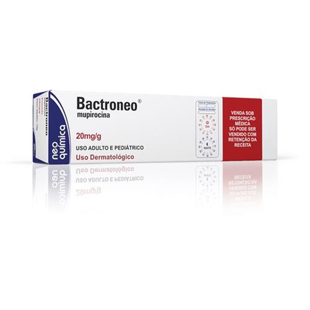 Bactroneo 20Mg Pomada Dermatologico Bisnaga 15 Gramas - NEO QUIMICA