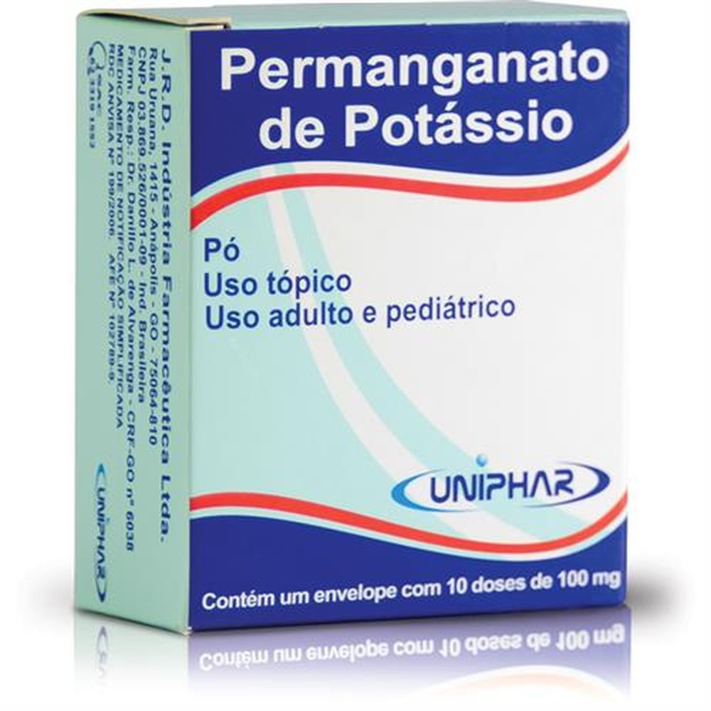Permanganato De Potassio Com 12 Envelope -12X1- - UNIPHAR