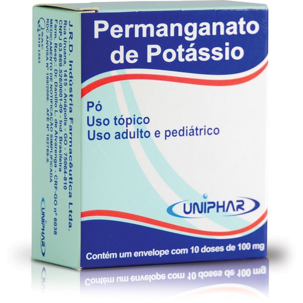 Permanganato De Potassio Com 12 Envelope -12X1- - UNIPHAR