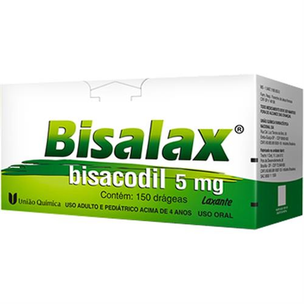 Bisalax 5Mg Com 150 Drageas -25X6- - UNIAO QUIMICA