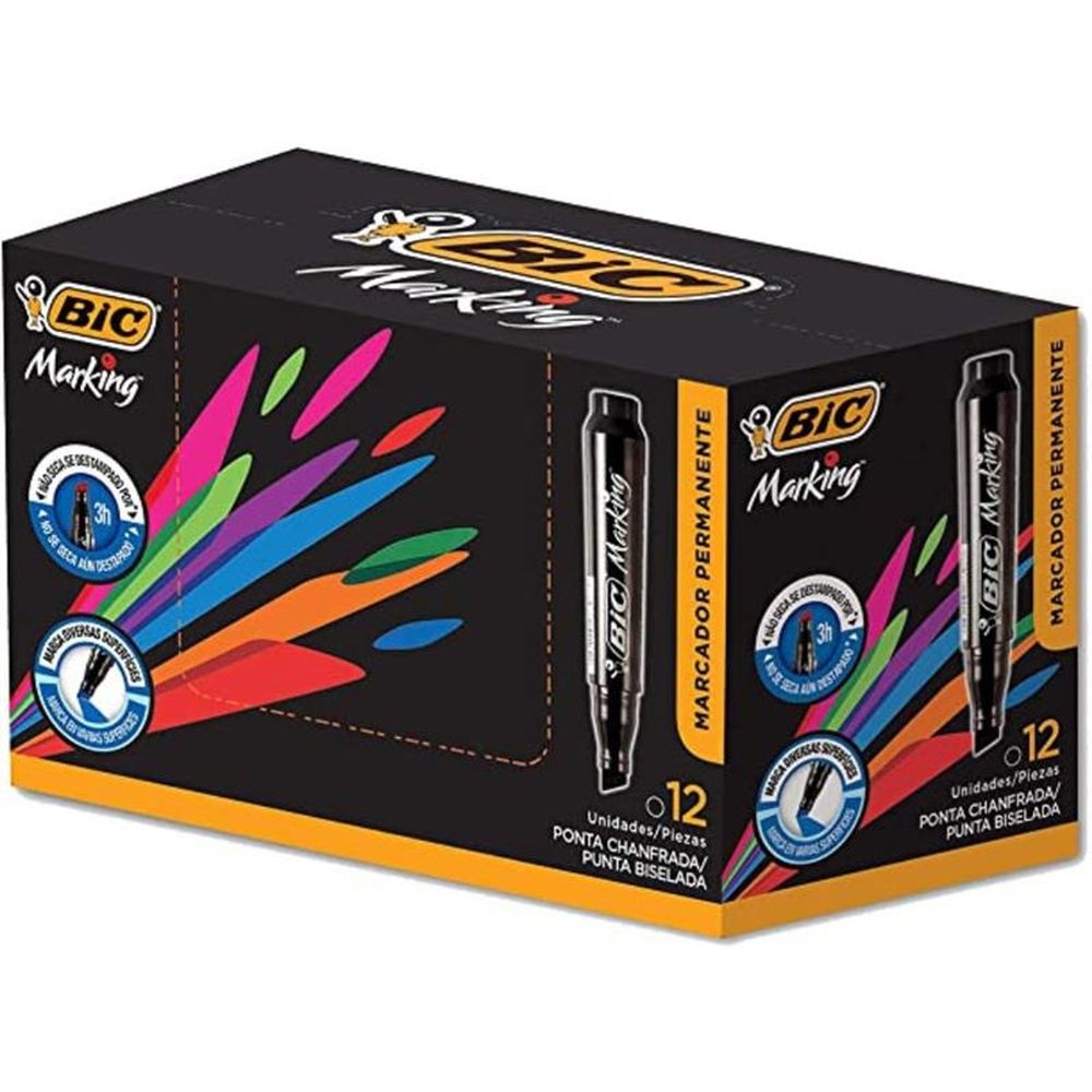 Pincel Atomico Bic Recarregavel Preto