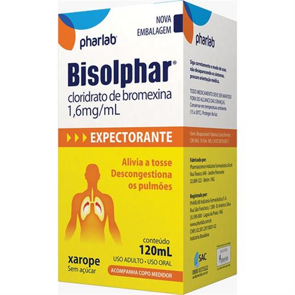 Bisolphar 1,6Mg-Ml Xarope Adulto 120Ml - PHARLAB