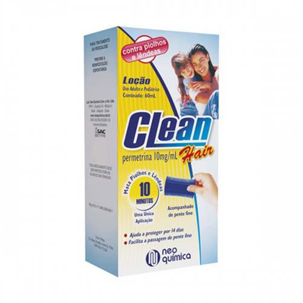 Clean Hair 10Mg Liquido Frasco 60Ml-Pente - NEO QUIMICA