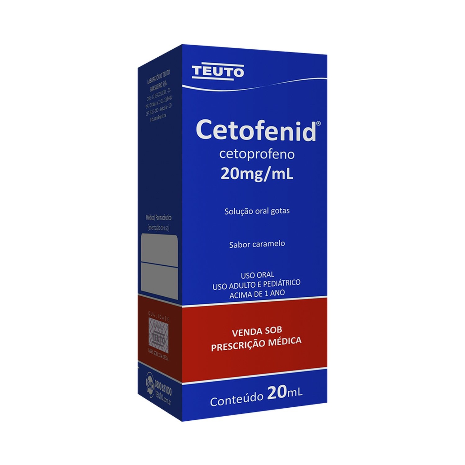 Cetofenid 20Mg-Ml Solução Oral 20Ml - TEUTO