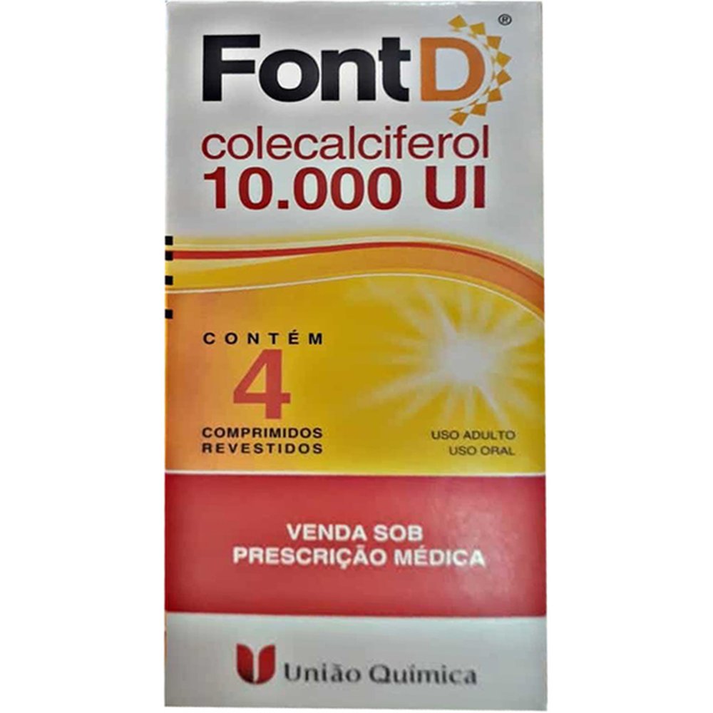 Font D 10-000 Ui Com 4 Comprimido Revestido - UNIAO QUIMICA