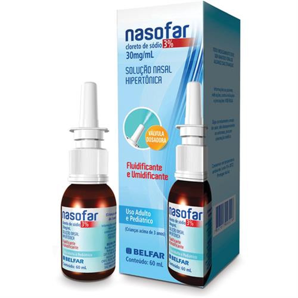 Nasofar Solução Nasal Spray 60Ml - BELFAR
