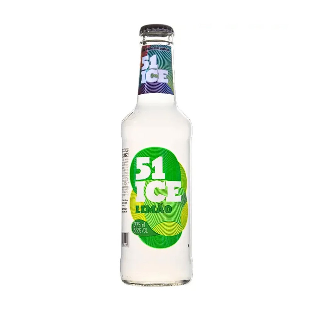 Bebida Mista ICE 51 Sabor Limão Garrafa 275ml