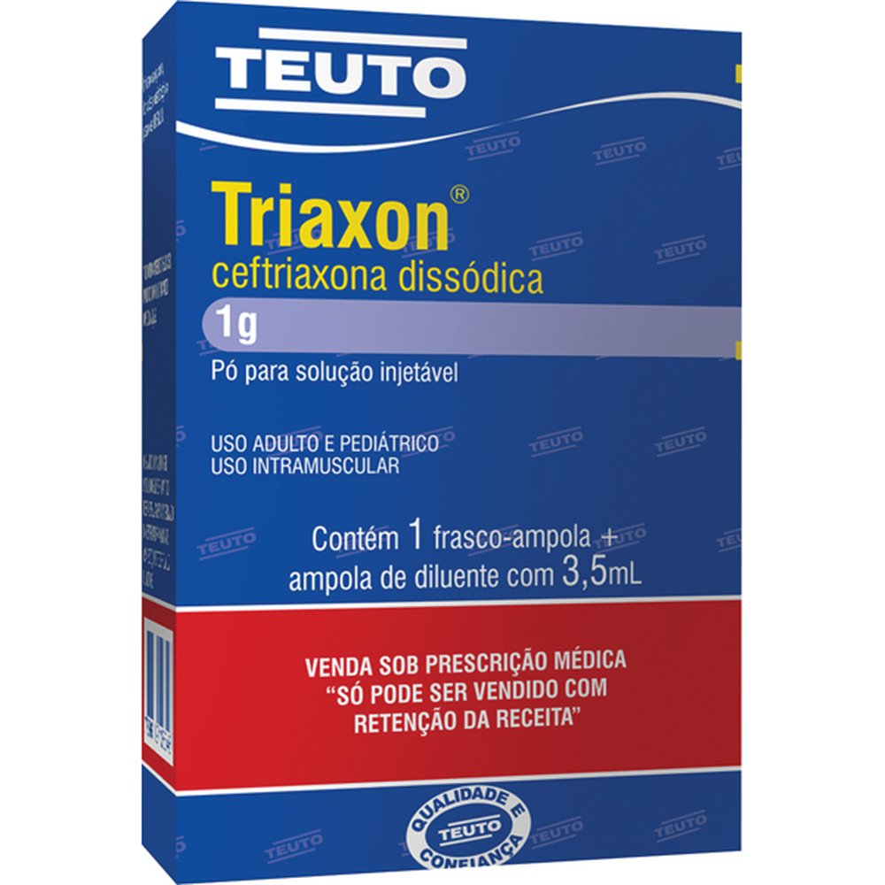 Triaxon Injection Triaxon 1 Grama Im 1Fa-1Ampola-Dil X 3,5Ml - TEUTO | Martins Atacado