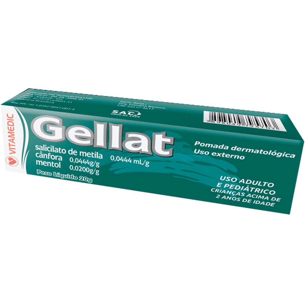 Gellat Pomada Dermatologico 20 Mg - VITAMEDIC