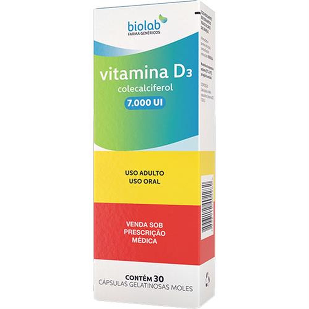 Vitamina D3 7000 Ui 30 Capsula - BIOLAB