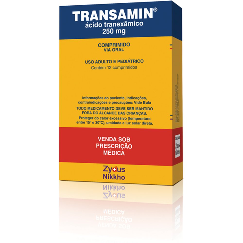 Transamin 250 Mg Com 12 Comprimido - ZYDUS NIKKHO