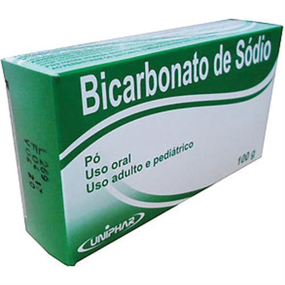 Bicarbonato De Sodio Caixa 100 Gramas -12X1- - UNIPHAR