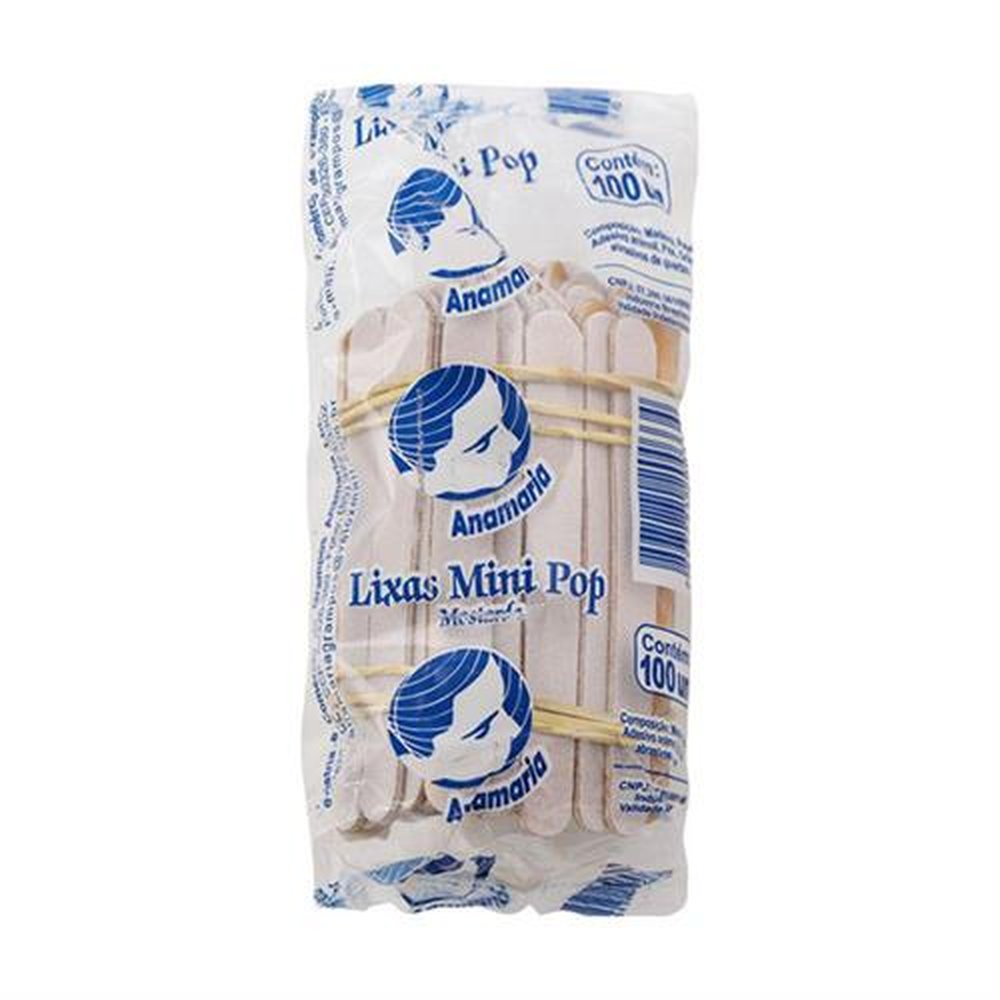 Lixa De Unha Pop Mini Com 100 Unidades - GRAMPO ANAMARIA