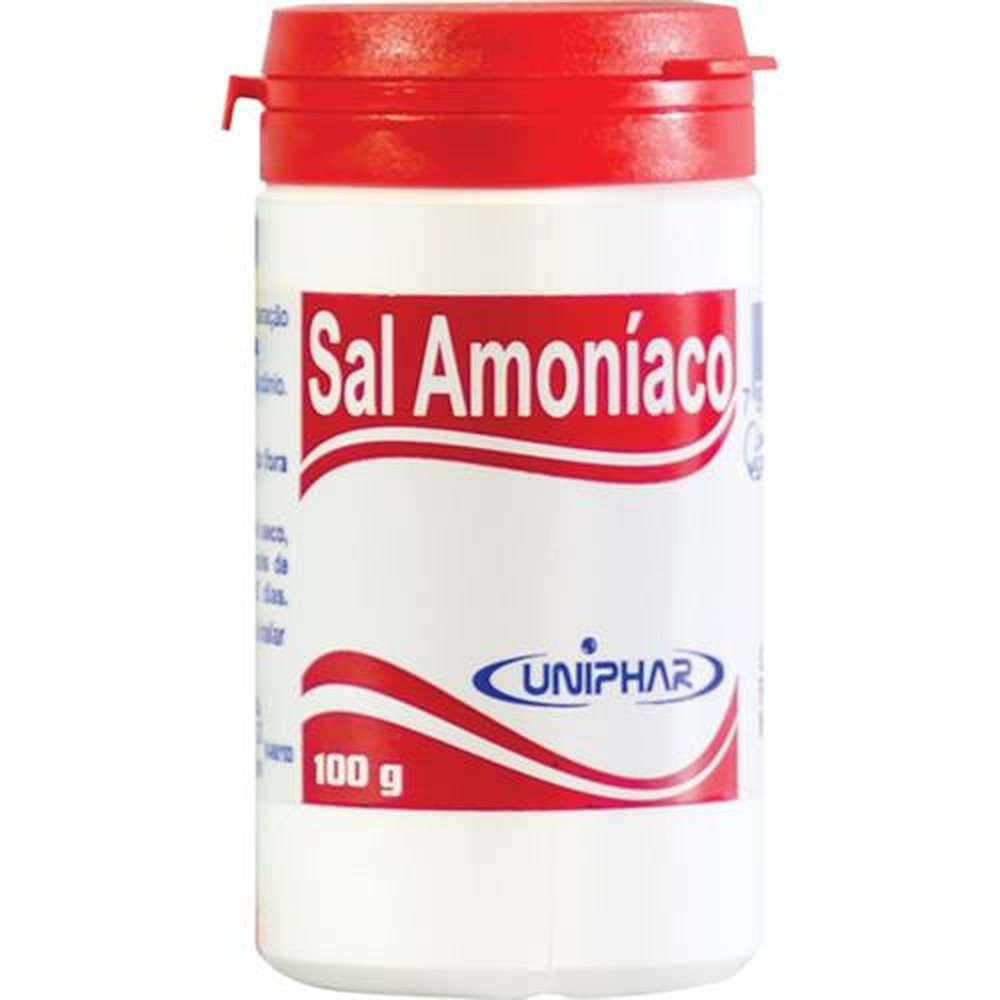 Sal Amoniaco 100 Gramas 12X1 Pote - UNIPHAR