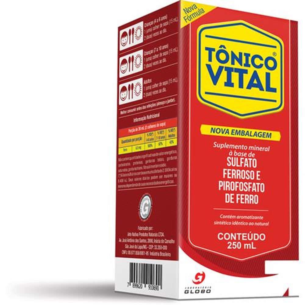 Tonico Vital 250Ml - GLOBO