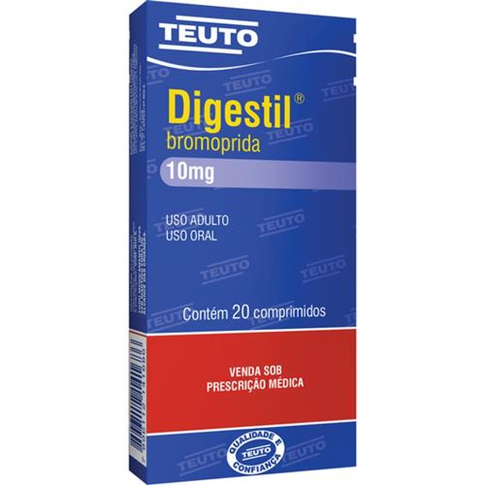 Digestil -Bromoprida- 10Mg Com 20 Comprimido - TEUTO