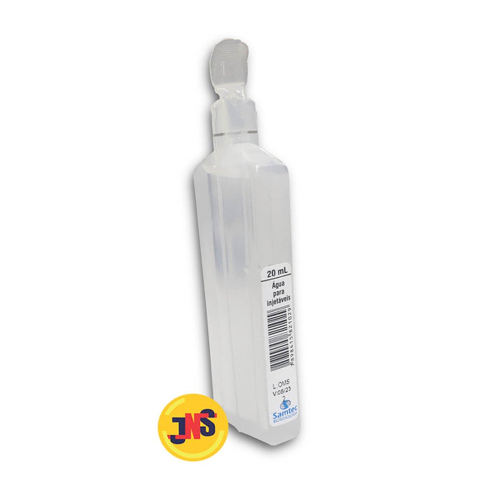 Agua Para Injeçao 20Ml - SAMetrosEC