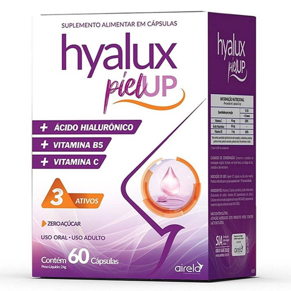 Hyalux Piel Up Com 60 Capsula - AIRELA