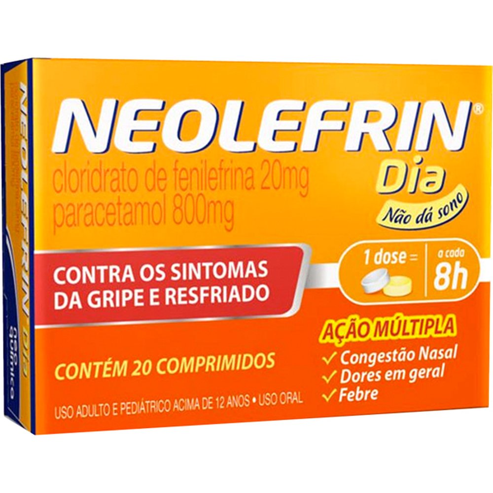 Neolefrin Dia 800Mg-20Mg Com 20 Comprimido - NEO QUIMICA