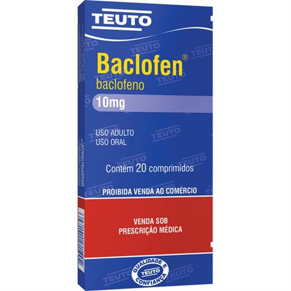 Baclofen 10Mg Com 20 Comprimido - TEUTO