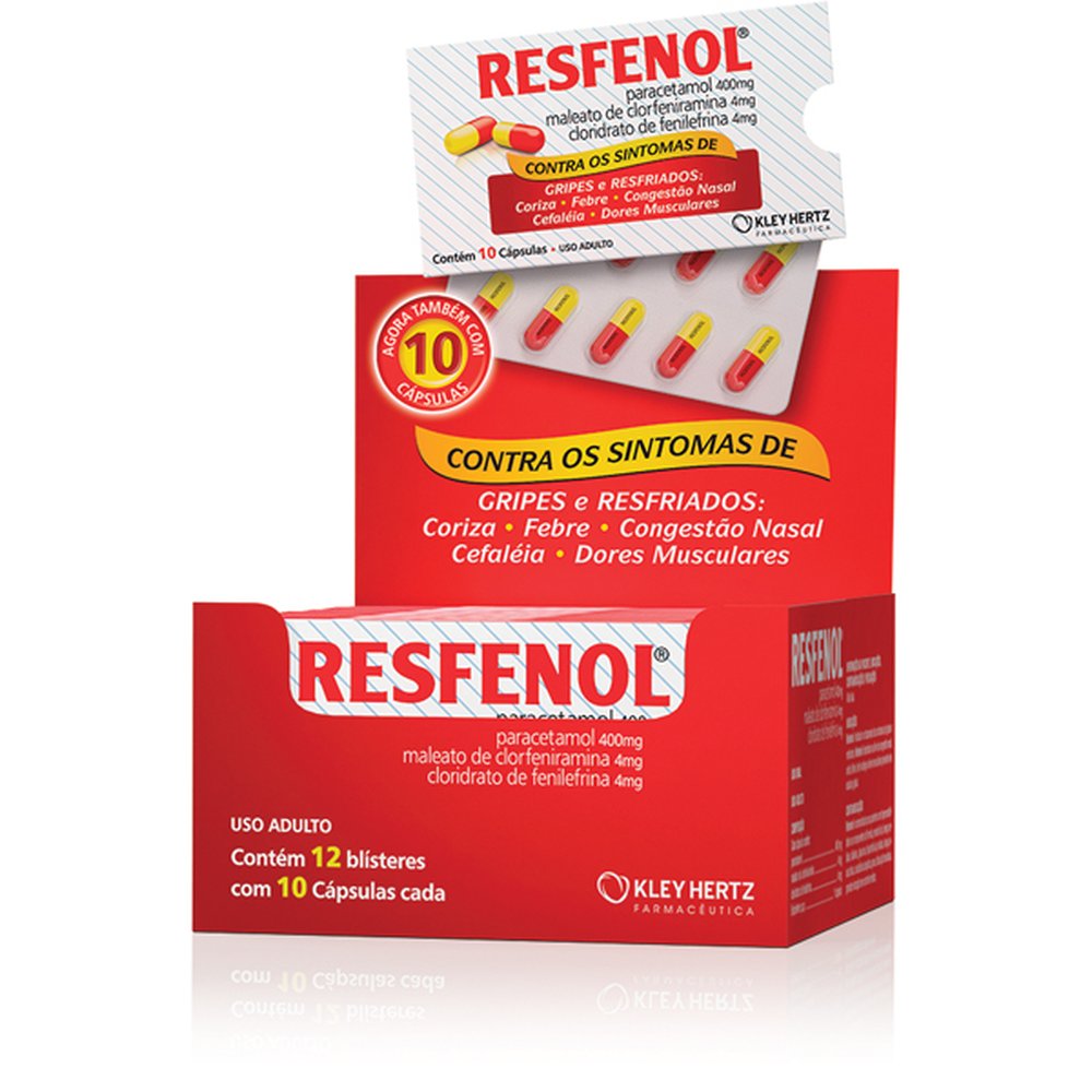 Resfenol Com 120 Capsula Dura -12X10- - HERTZ