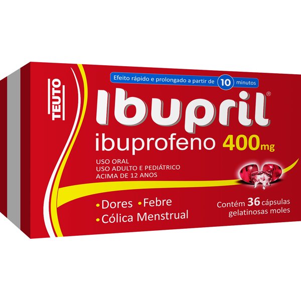 Ibupril 400Mg Com 36 Capsula -12X3- - TEUTO | Martins Atacado