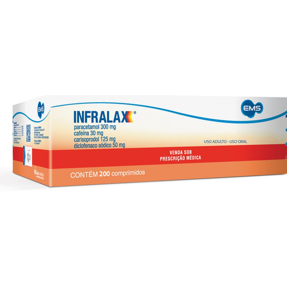 Infralax 20X10 Com 200 Comprimido - EMS