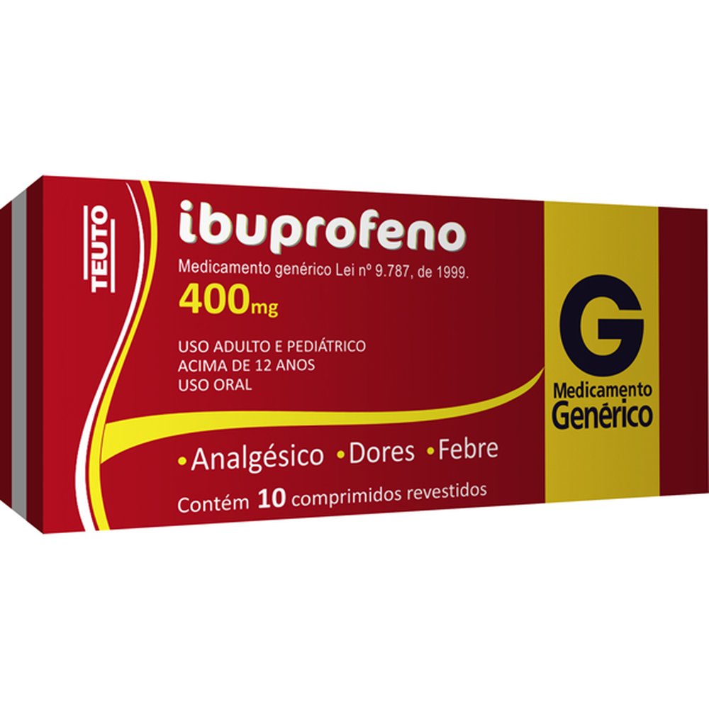 Ibupril 400Mg Caixa 10 Comprimido Revestido - TEUTO