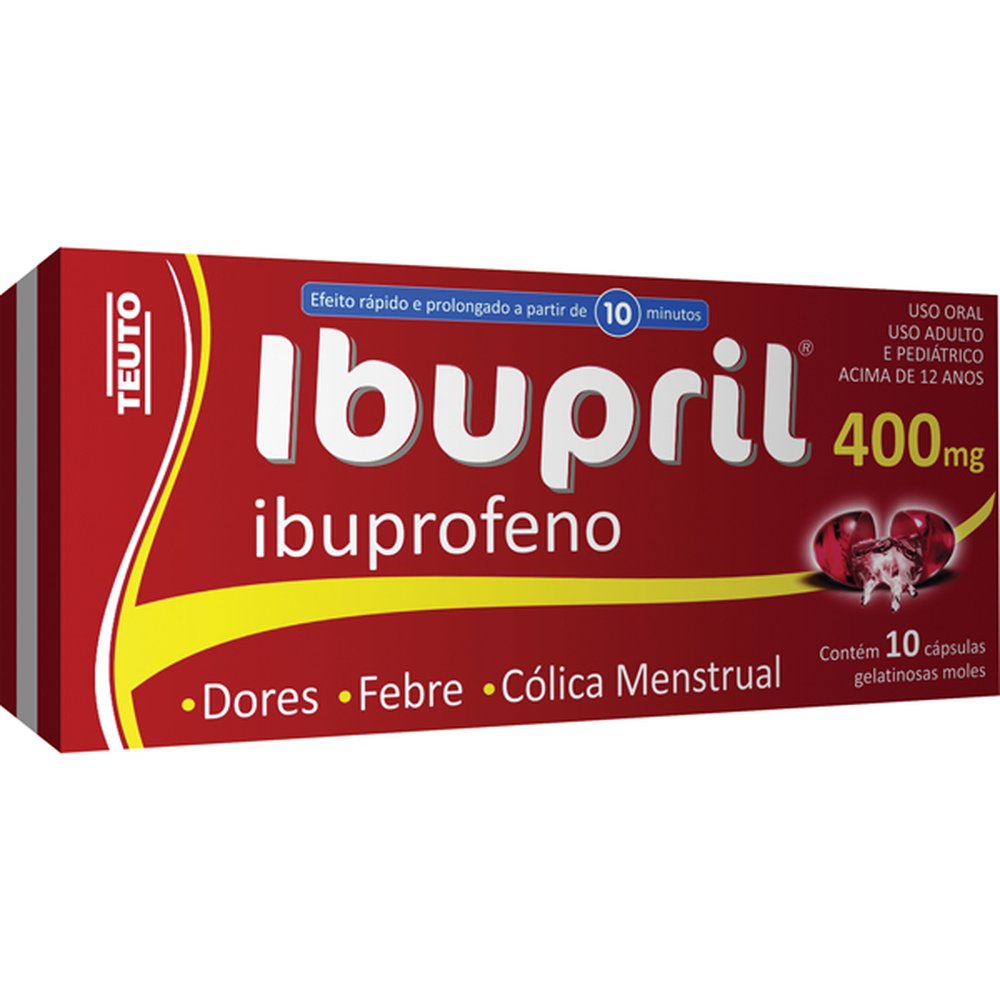 Ibupril 400Mg Com 10 Capsula Gelatinosa - TEUTO