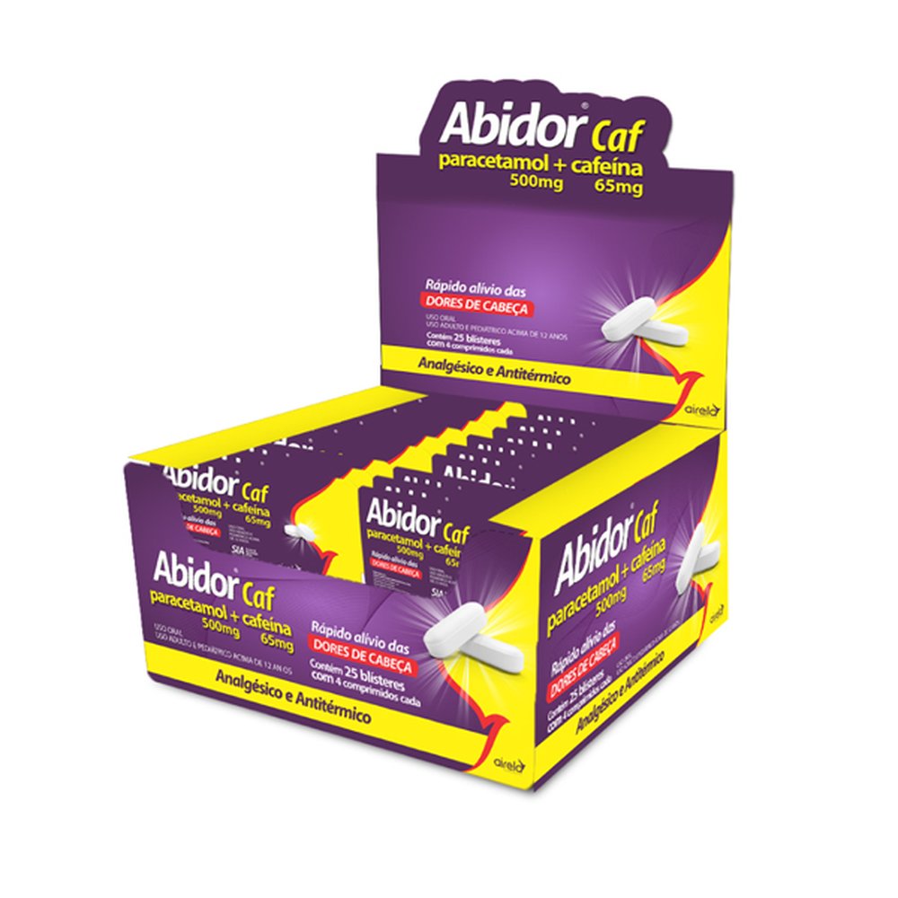 Abidor Caf 500-65Mg -10X10- Com 100 Comprimido - AIRELA