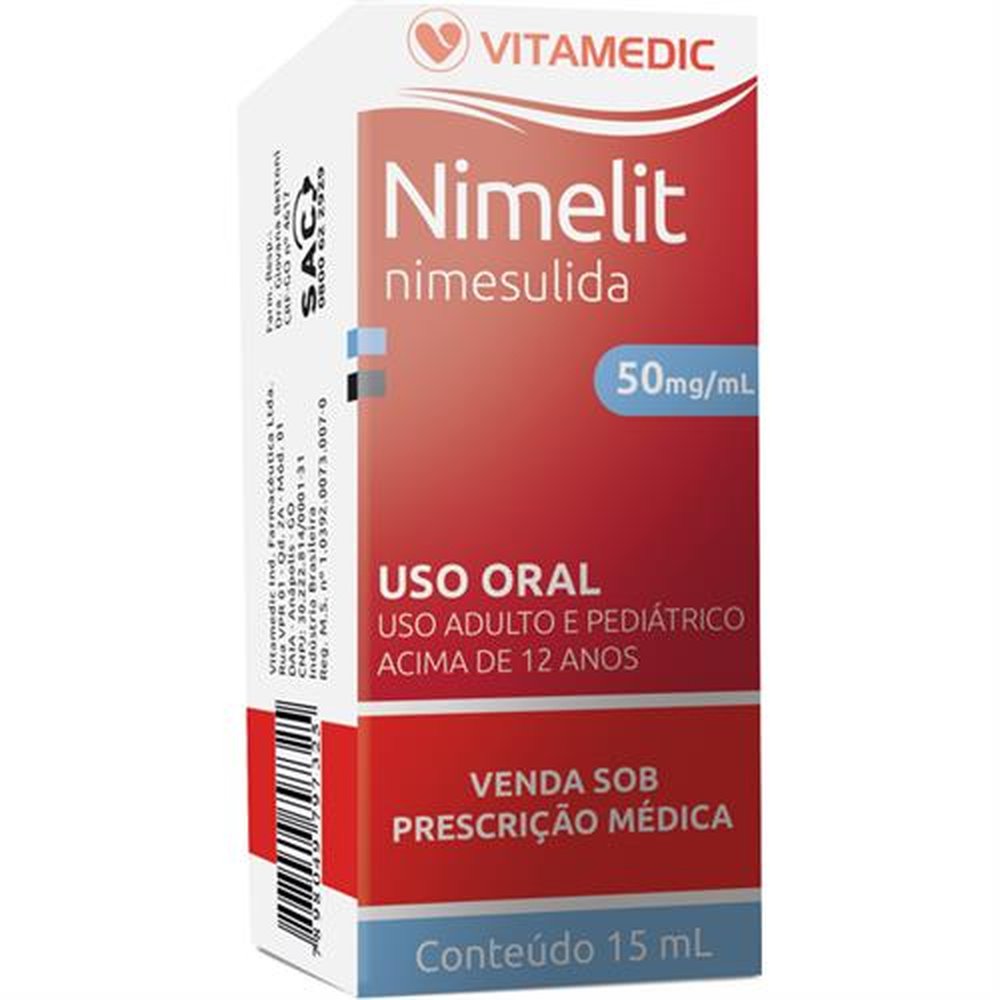 Nimelit 50Mg Solução Frasco Gotas 15Ml - VITAMEDIC