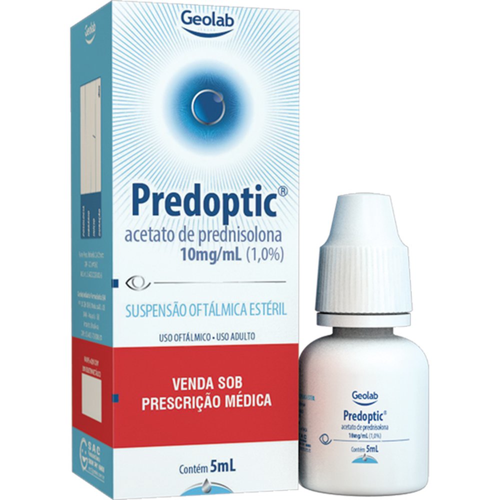 Predoptic 10Mg-Ml Suspensao Oftalmico Frasco 5Ml - GEOLAB | Martins Atacado