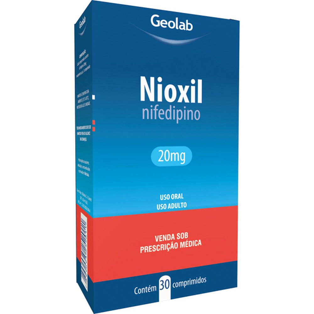 Nifedipino -Nioxil- 20Mg Caixa 30 Comprimido - GEOLAB