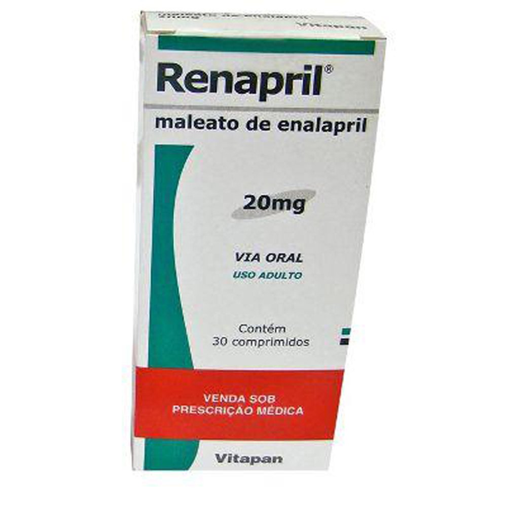 Renapril 20Mg Caixa 30 Comprimido - VITAMEDIC
