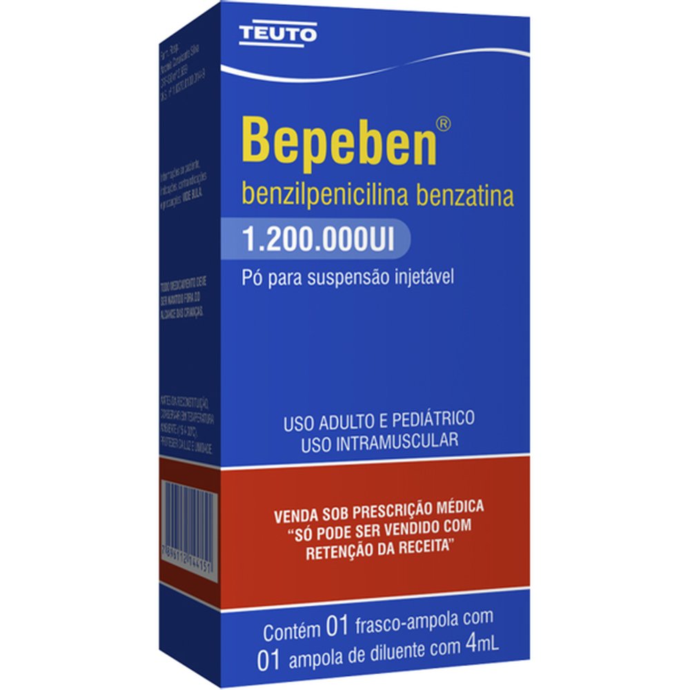 Bepeben 1-200-000Ui Po Suspensao Injetavel Com 1Frasco-Diluente - TEUTO