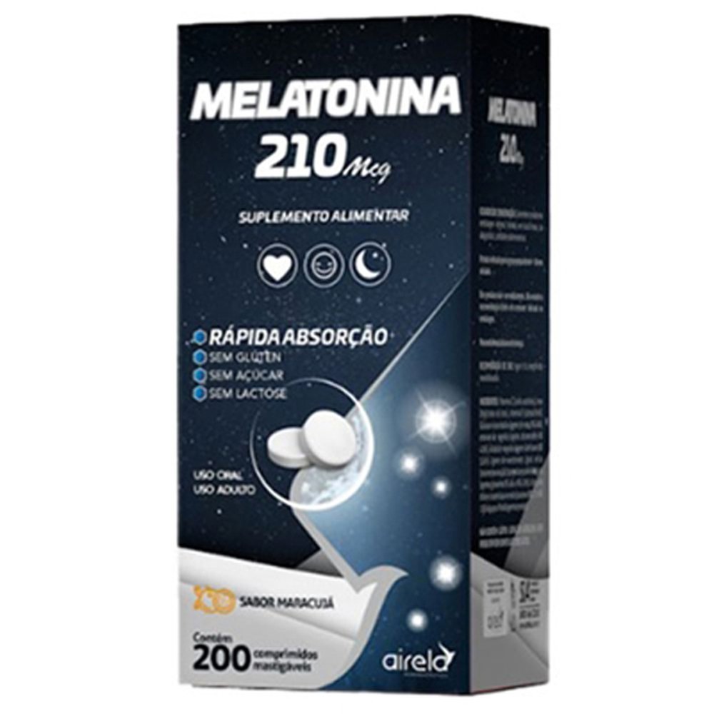 Melatonina Com 200 Comprimido - AIRELA
